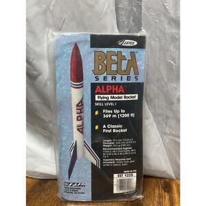 Estes Beta Series Alpha Flying Model Rocket Kit. 1225. Beginner, Skill Level 1